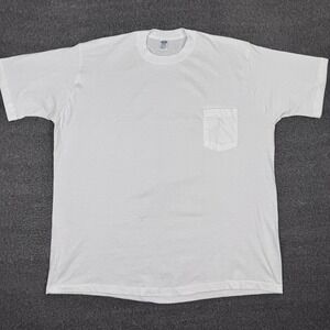 Vintage JC Penney Blank Pocket T-Shirt Mens 3XLT Short Sleeve Deadstock 70s